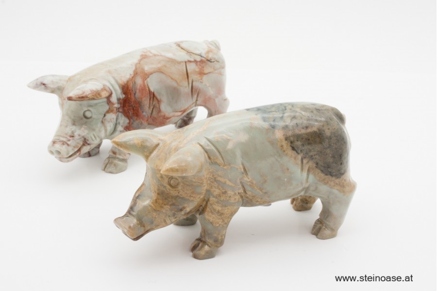 Schwein Speckstein Gr.L